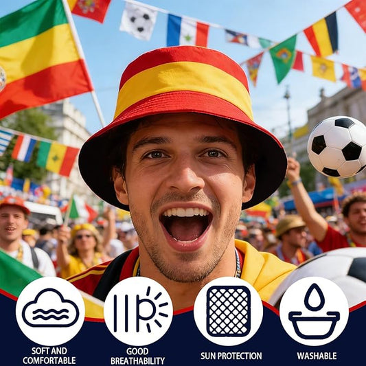 Bucket Hat with National Flag World Cup 2026 Hat World Cup Merchandise for Soccer Fans Gifts