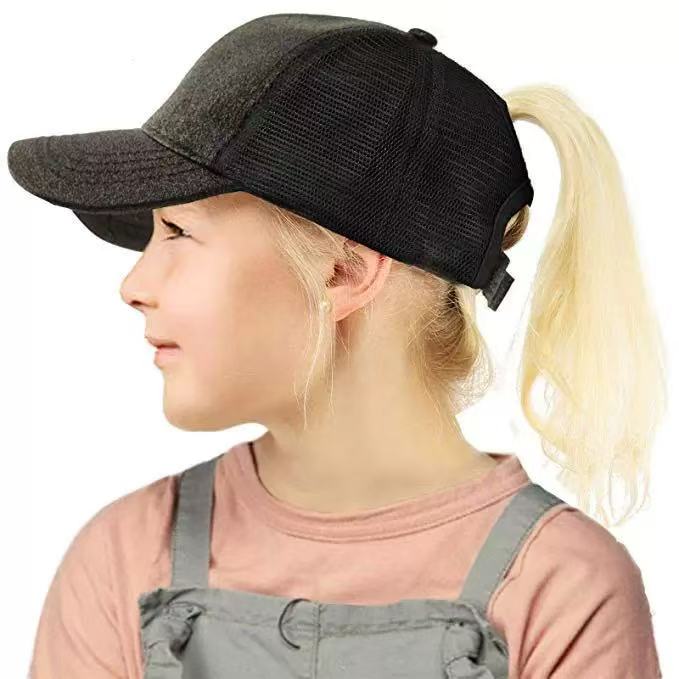 Glitter Mesh Baseball Cap for Kids