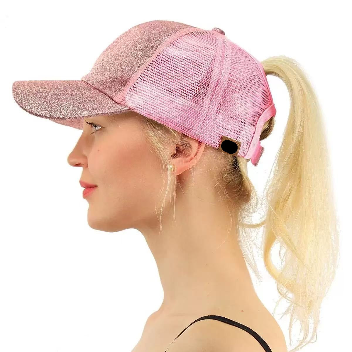 Glitter Mesh Baseball Cap