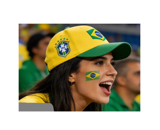 2026 World Cup Football Brazil Fan Custom Baseball Cap/Mesh Hats
