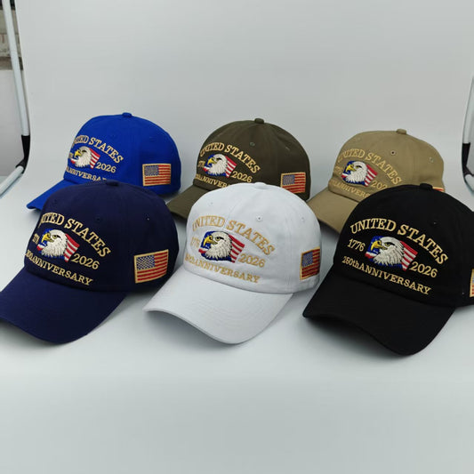 United States 250th Anniversary Hat, USA Baseball Cap 1776-2026