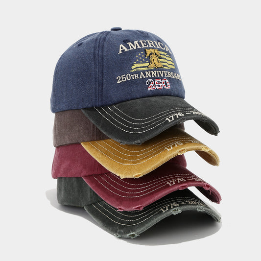 Embroidered Baseball Cap Adjustable 1776-2026 Anniversary