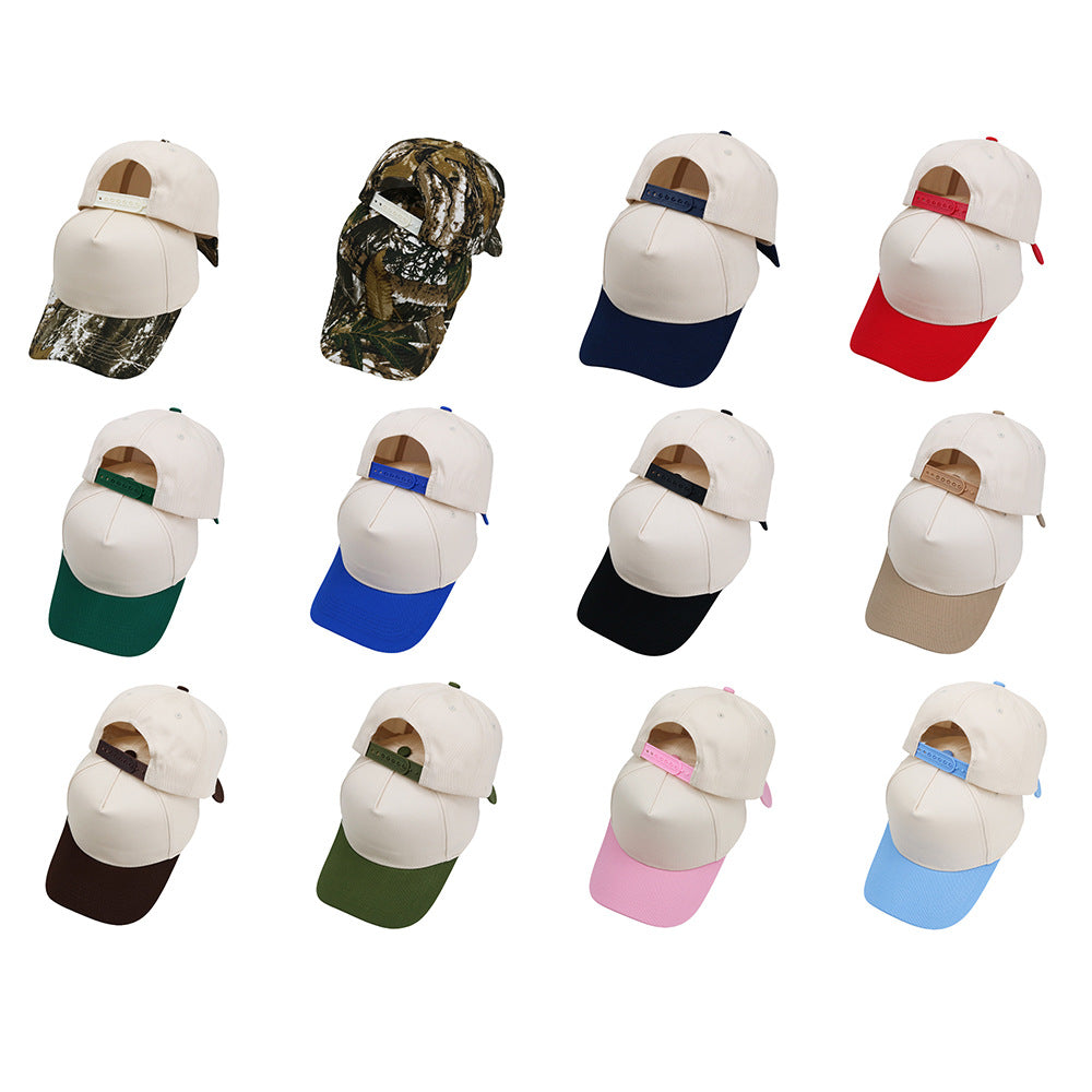 Custom 2 Tone Embroidery Baseball Cap Trucker Hat Adjustable