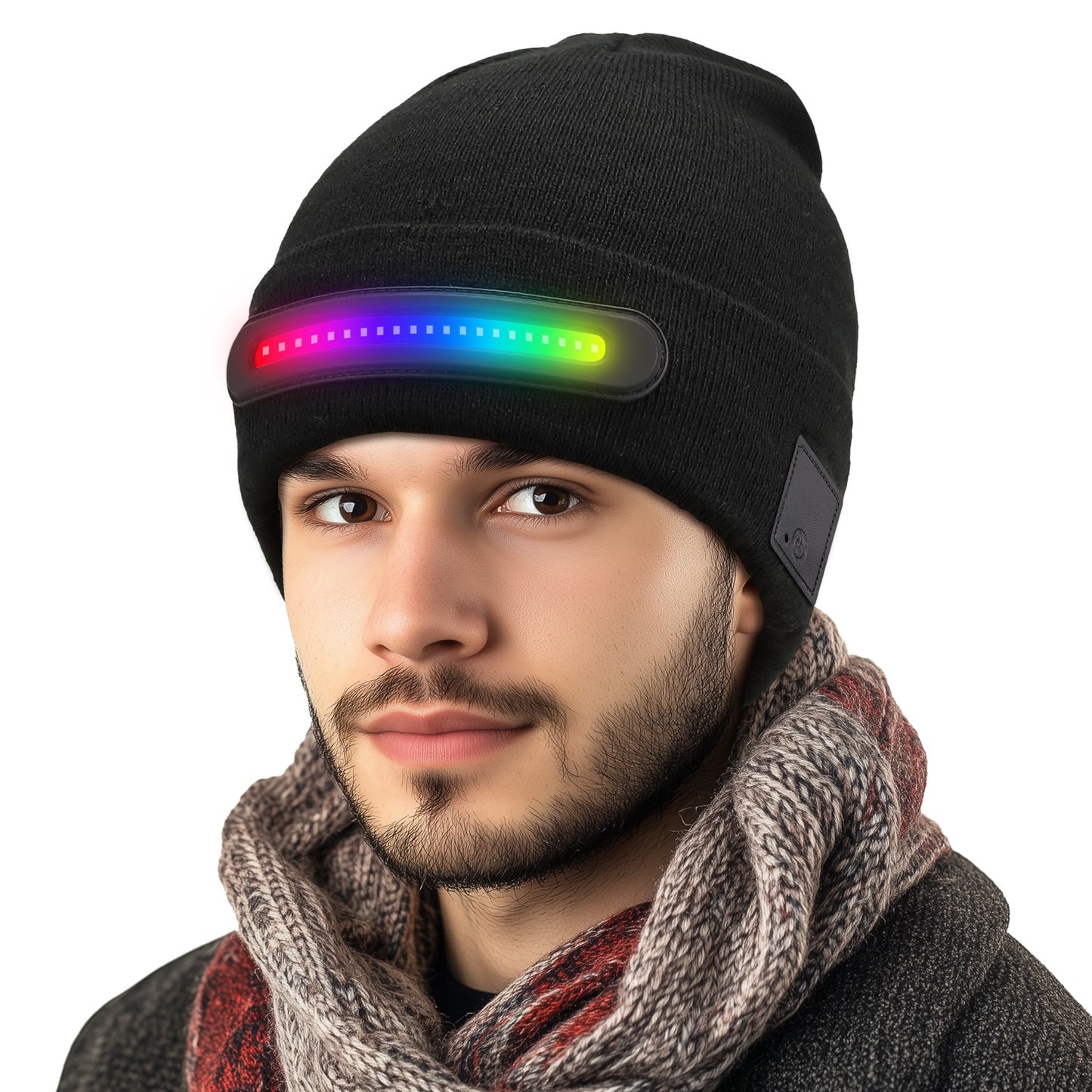 Bluetooth Beanie with Colorful Lights