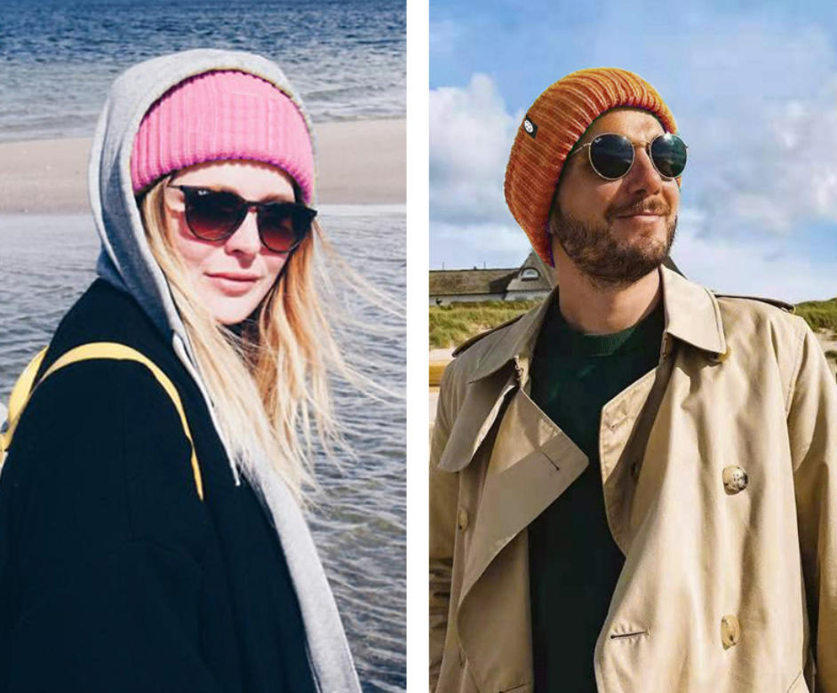 Wool Knit Beanie Hat