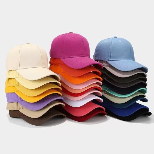 Plain Cotton Baseball Caps