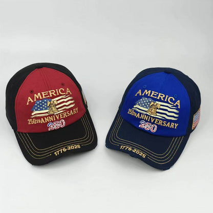 250 Anniversary Embroidered Independence Day Baseball Cap