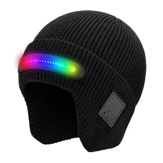 Bluetooth Beanie with Colorful Lights
