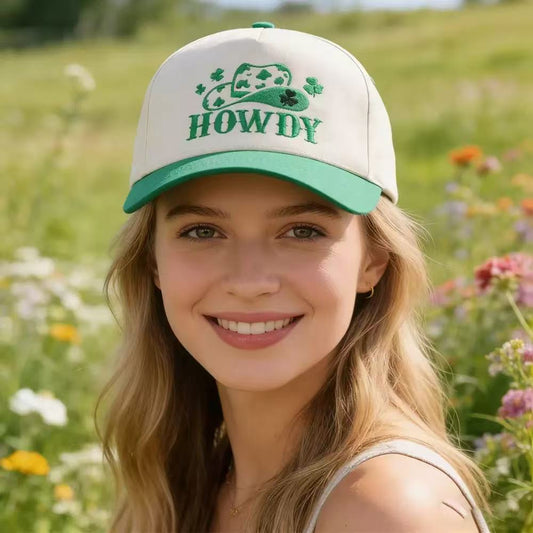 HOWDY 5-Panel Embroidery Two-Tone Trucker Hat
