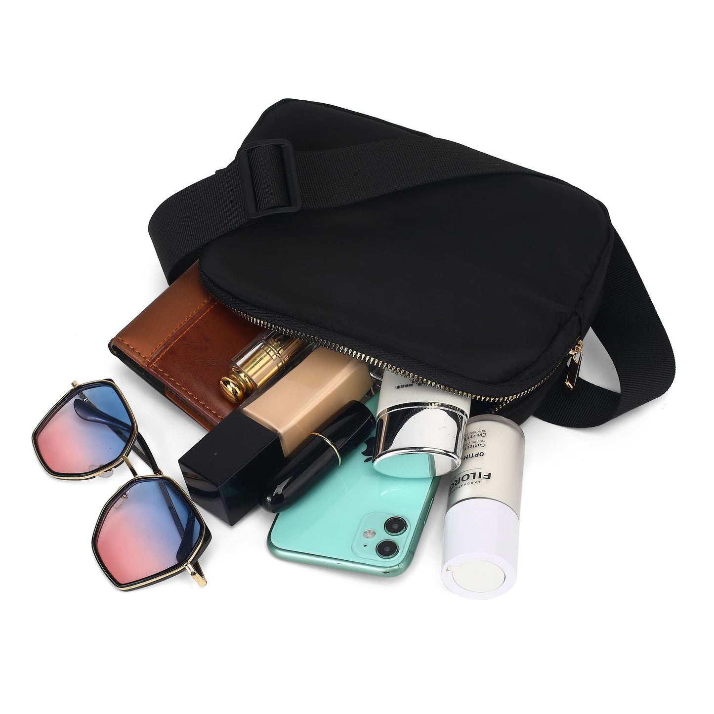 Zipper Fanny Pack Nylon Everywhere Belt Bag