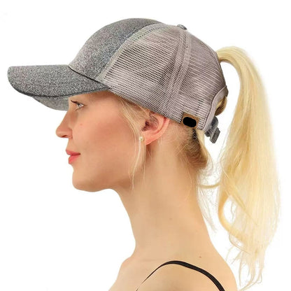 Glitter Mesh Baseball Cap