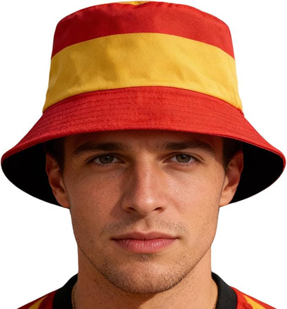 Soccer National Team Cap Fisherman Bucket Hat, Summer Beach Sun Hat for Fans Gifts