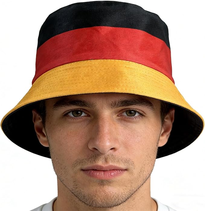 Soccer National Team Cap Fisherman Bucket Hat, Summer Beach Sun Hat for Fans Gifts