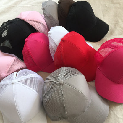Womens Pony Hat High Ponytail Baseball Cap