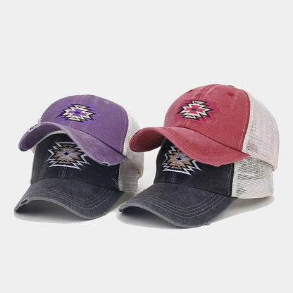 Embroidery Mesh Pony Hats