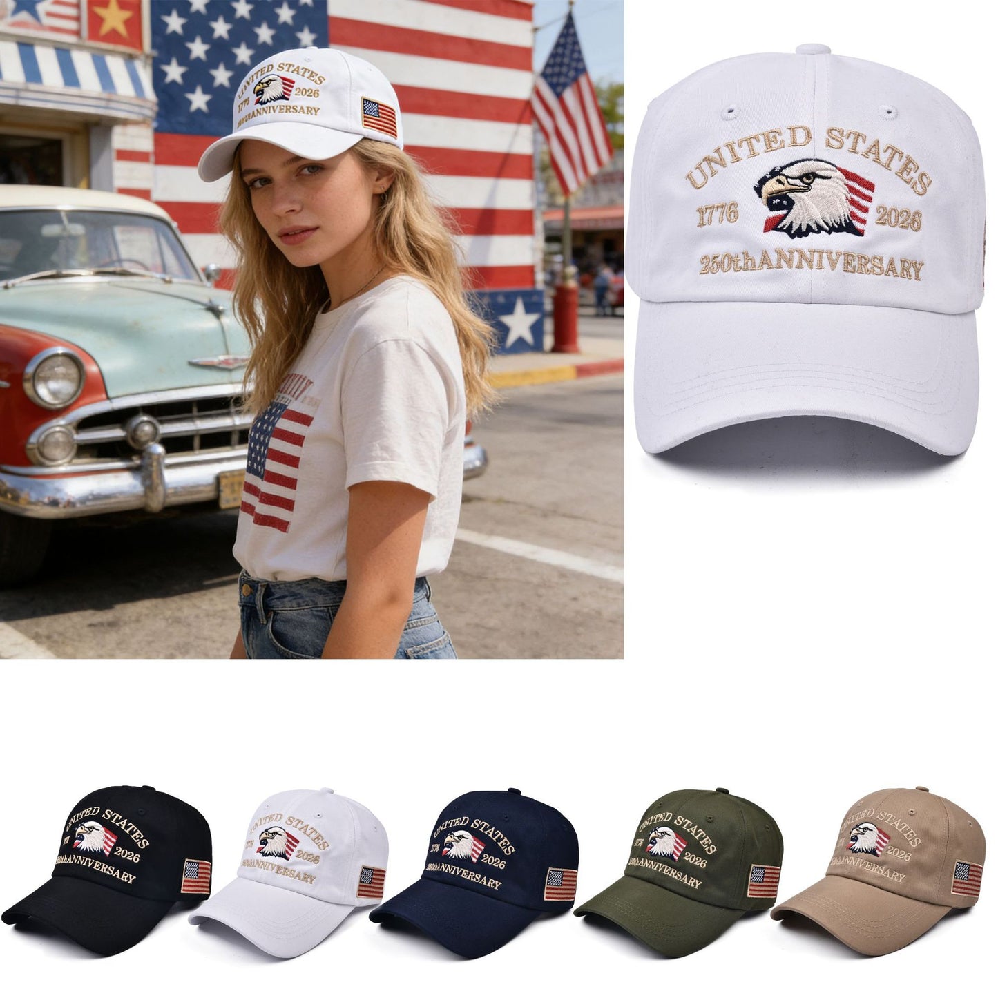 250th anniversary Independence Day Hats