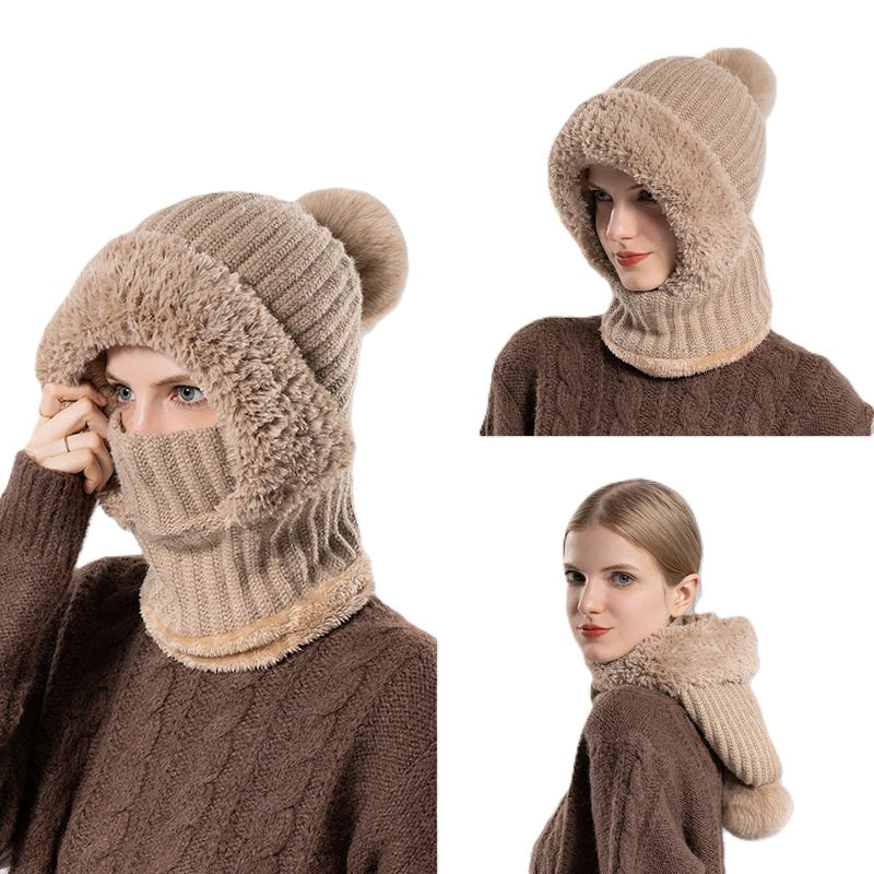 3 in 1 Beanie Hat with Scarf and Mask