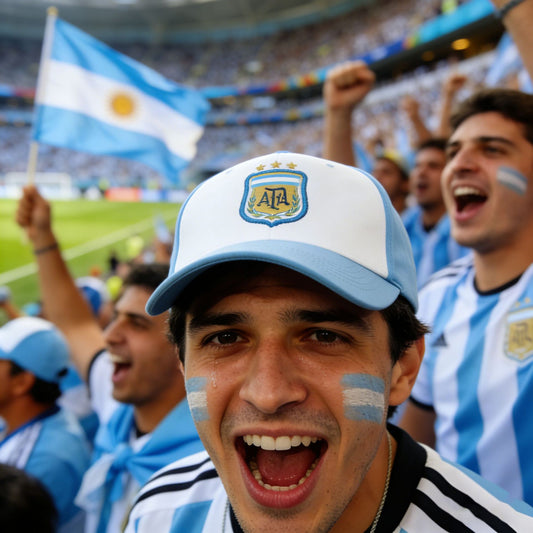 World Cup football Argentina fan hats