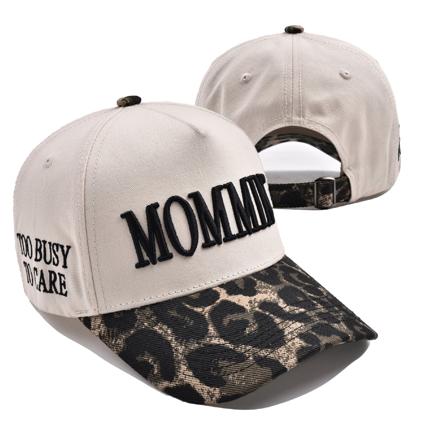 Mommin Trucker Hat for Women Embroidered Mom Baseball Cap Adjustable Canvas Vintage Hat for Casual Wear