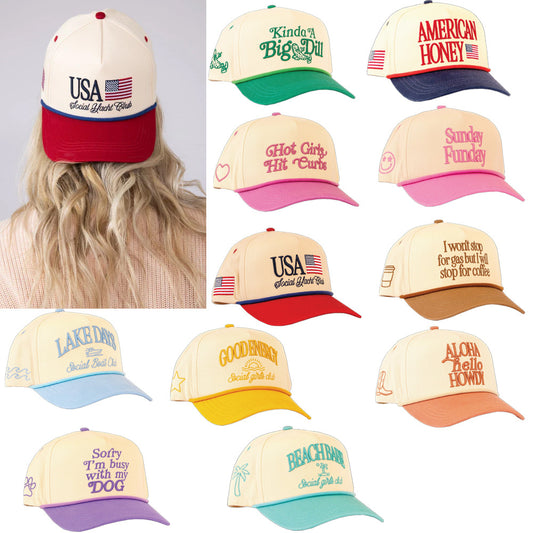 Two-Tone Embroidery Trucker Hat