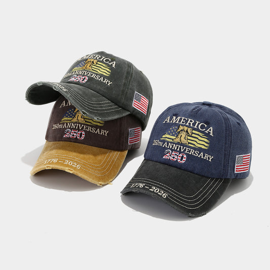 Embroidered Baseball Cap Adjustable 1776-2026 Anniversary