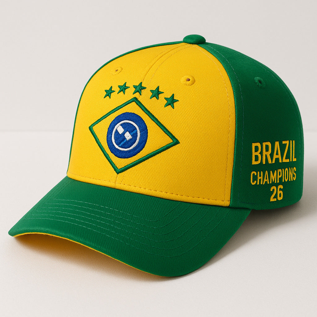 2026 World Cup Football Brazil Fan Custom Baseball Cap/Mesh Hats