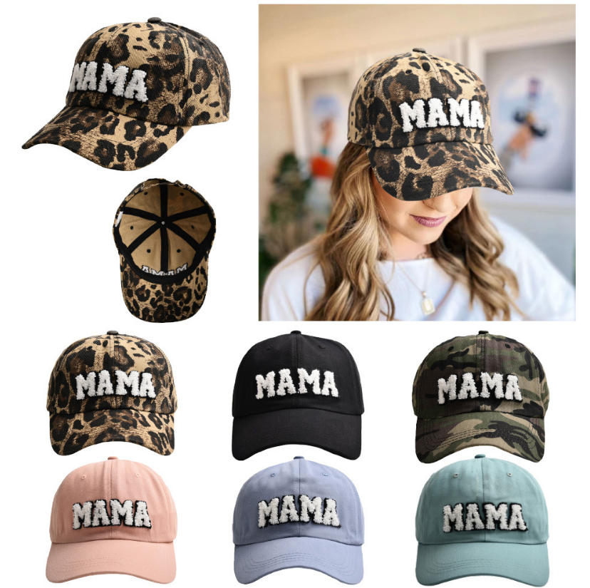 LEOPARD MAMA Washed Baseball Cap