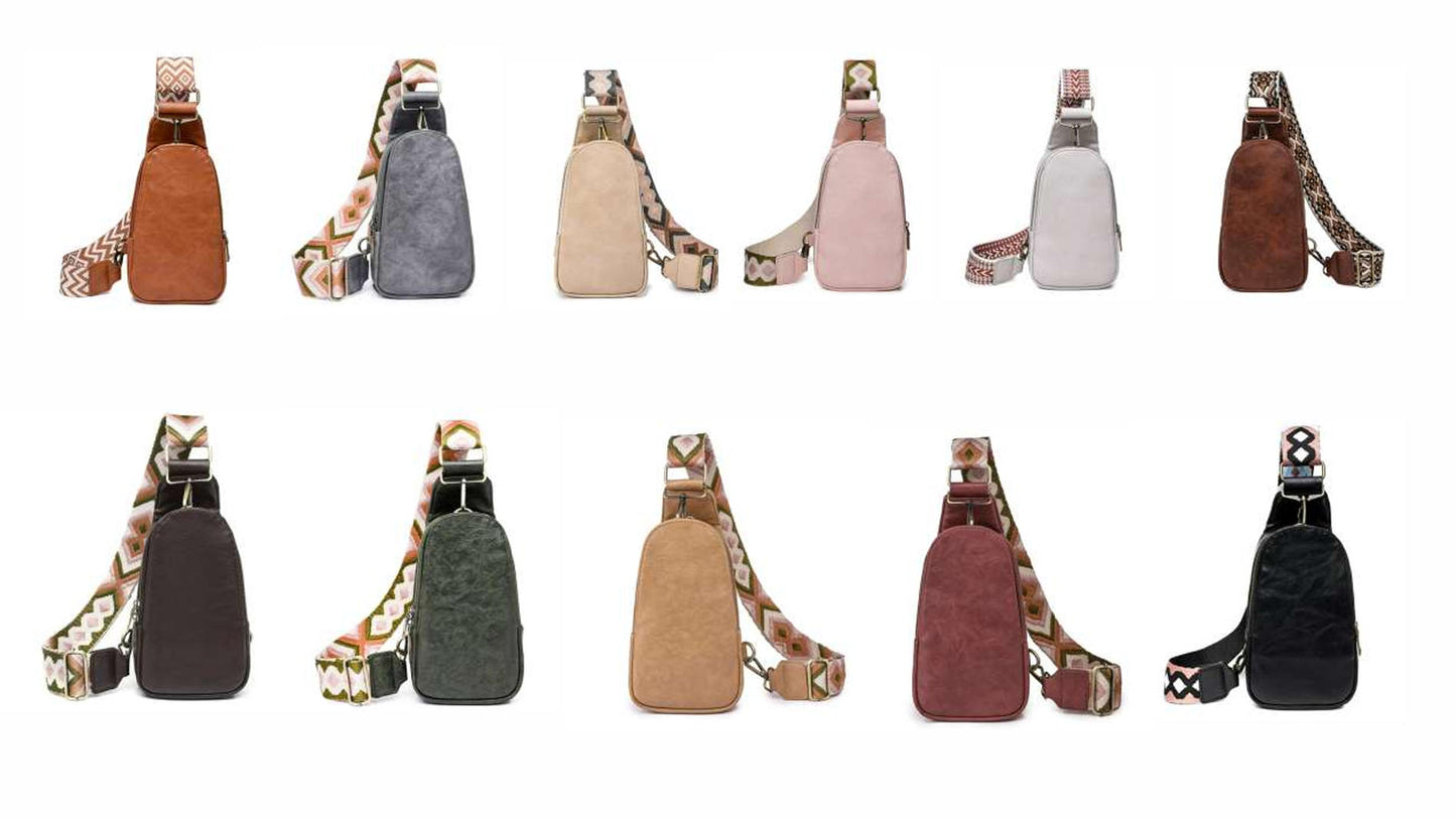 Sling Bag Crossbody Bags Leather Fanny Pack