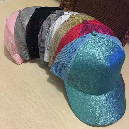 Glitter Mesh Baseball Cap