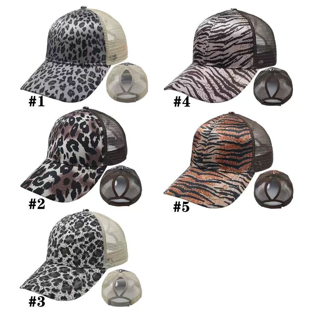 Messy High Bun Ponytail Adjustable Mesh Trucker CAP
